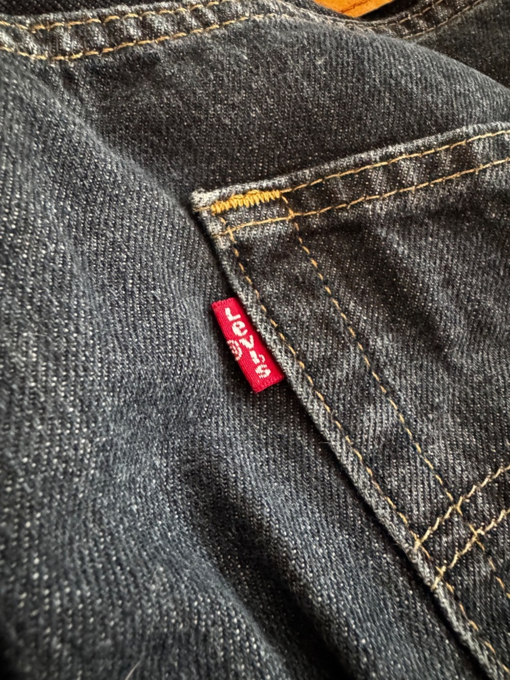 514 Levi's Dark Blue Jeans W33 L30 - Picture 4 of 6